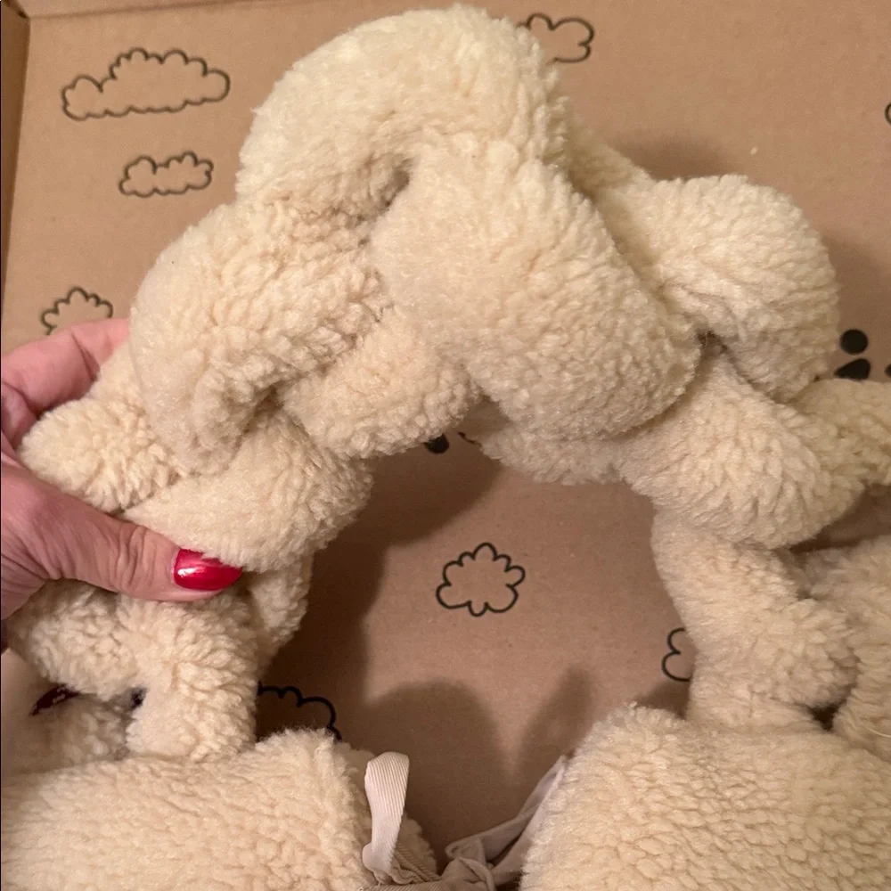 🤎Coach NWT‎ Ivory Limited Edition Coachtopia Fuzzy Heart Bag in Sherpa
